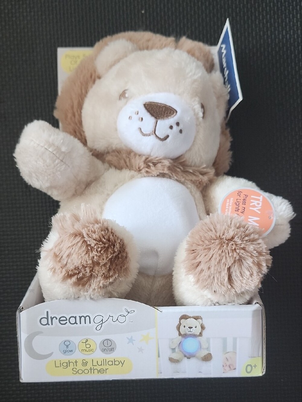 Plush Lion Soother - Cream & Brown